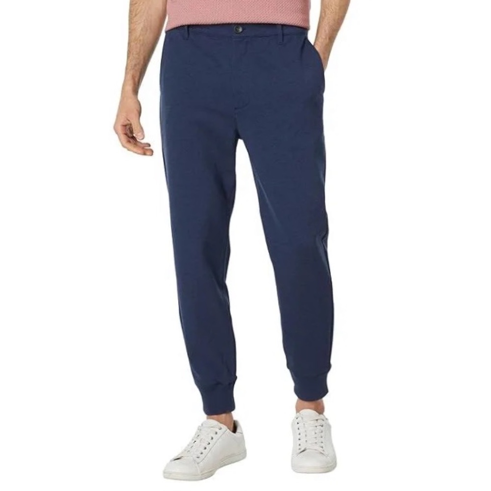 Paige Pinstripe Navy Joggers in W33